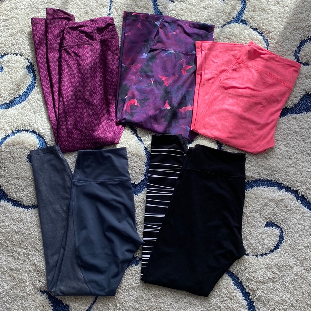 Old Navy Prana New Balance Work out legging bundle of 5 all fit size M/L